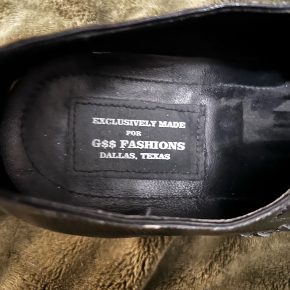 Genuine Stingray Slip On Dress Shoes GSS Fashions Men's Size 10 Cowboy Western - Picture 4 of 6